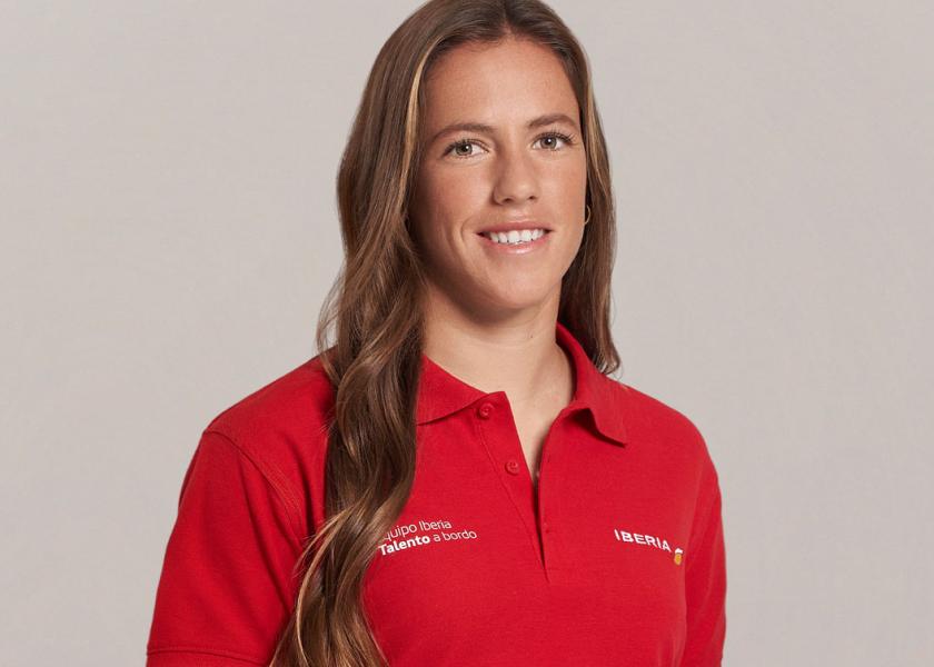 Silvia Mas, deportista del Equipo Iberia Talento a bordo