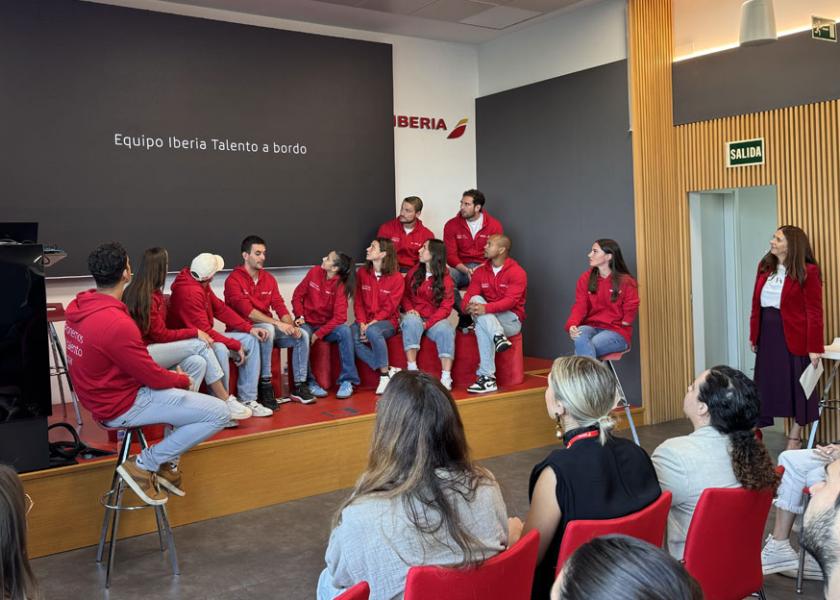 Equipo Talento a bordo en Iberia