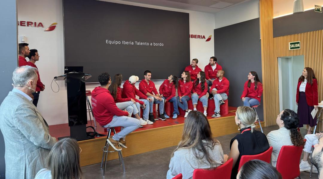 Talento a bordo team at Iberia
