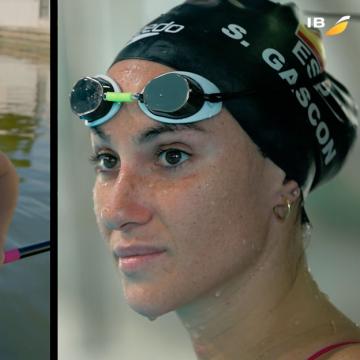 Sarai Gascón and Antía Jácome, athletes of the Talento a bordo Team
