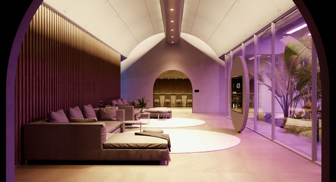 DBX, an underground home created as a luxury shelter in South Carolina, US. 