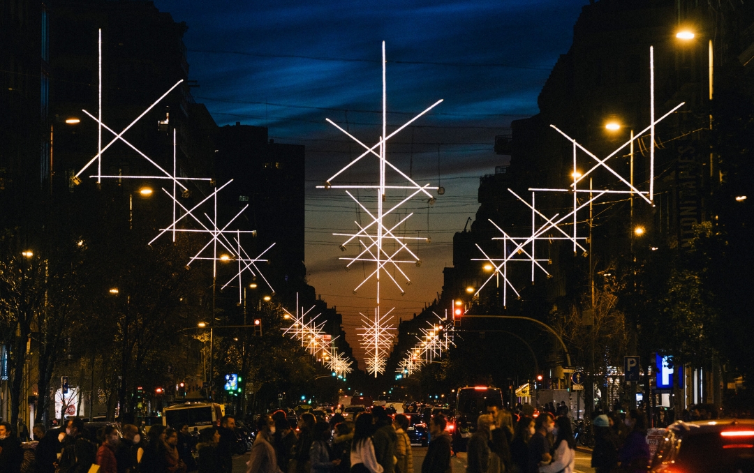 Estudi Antoni Arola was in charge of Barcelona’s Christmas lights in 2021