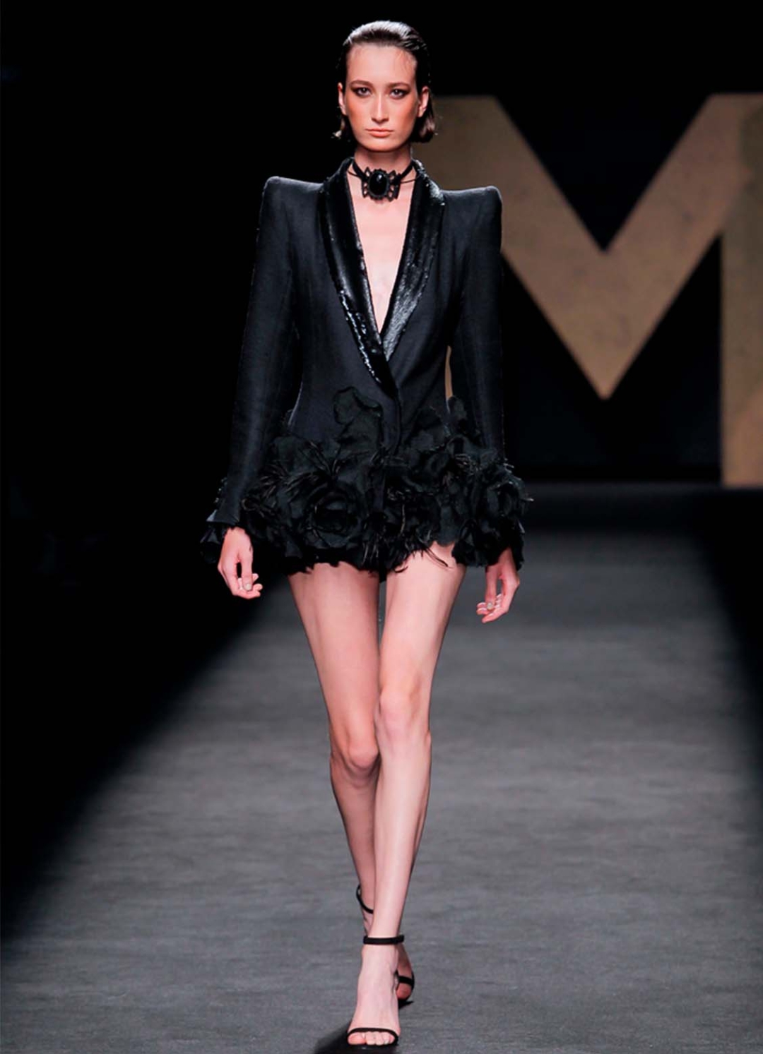 Design belonging to the ‘Exceso’ collection, presented by MALNE at the 74th MBFWM