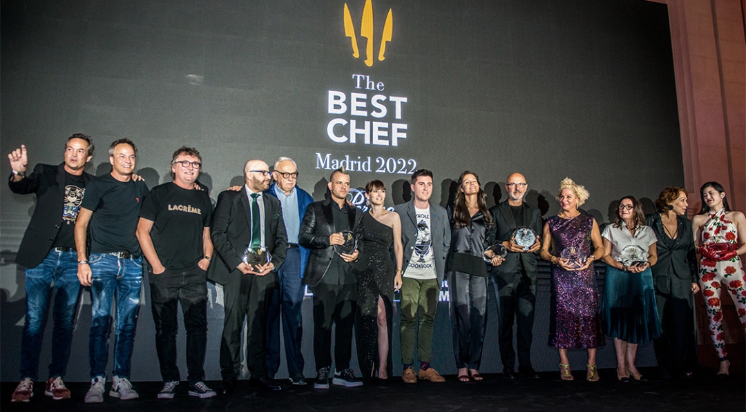 Winners pose at ‘The Best Chef Awards’ gala