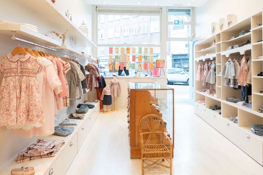 Inside the Amaia Kids shop, which has been in Chelsea, London, for the last 17 years