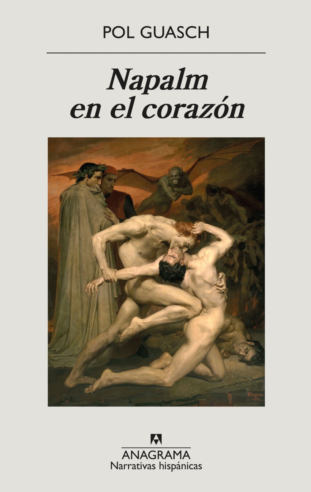 Cover of ‘Napalm en el corazón’, writer Pol Guasch’s first novel