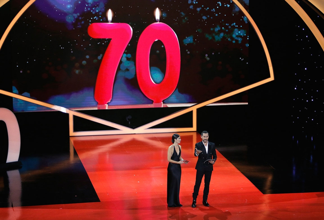 Opening gala of the 70th edition of the San Sebastián Film Festival at the Kursaal Auditorium