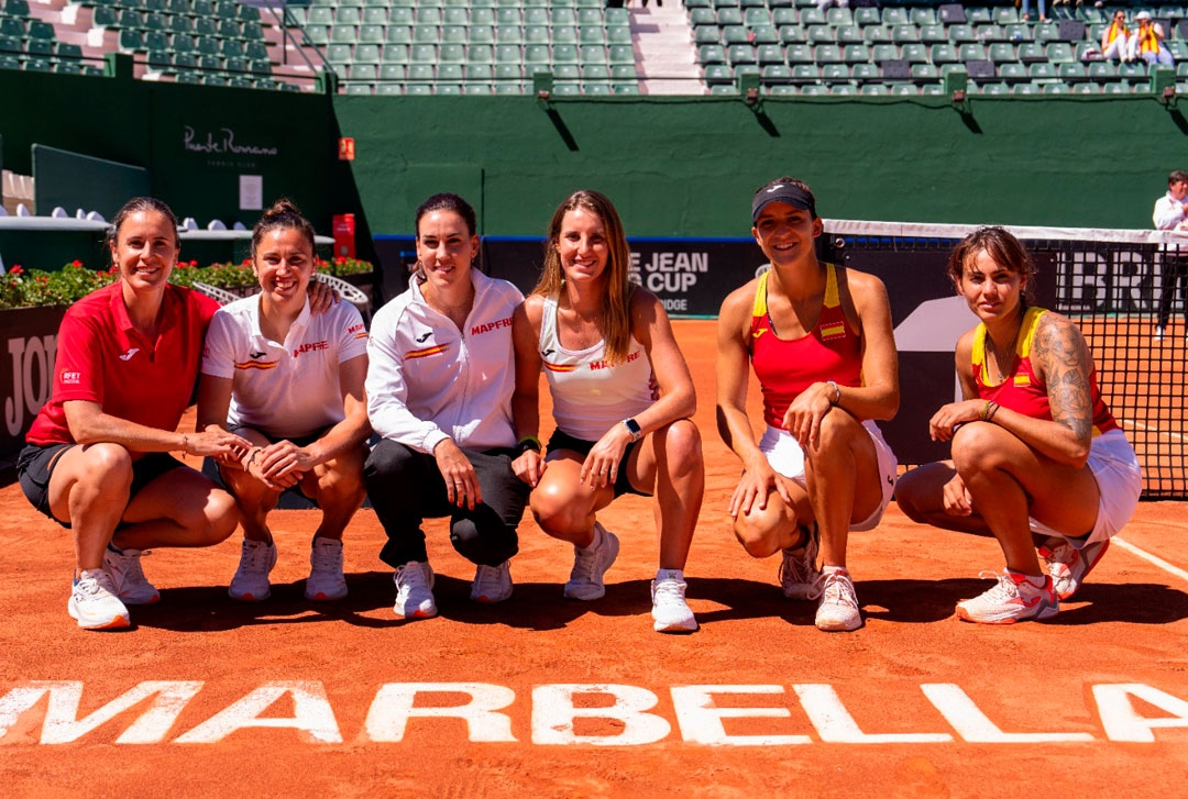 Spanish female team tenis