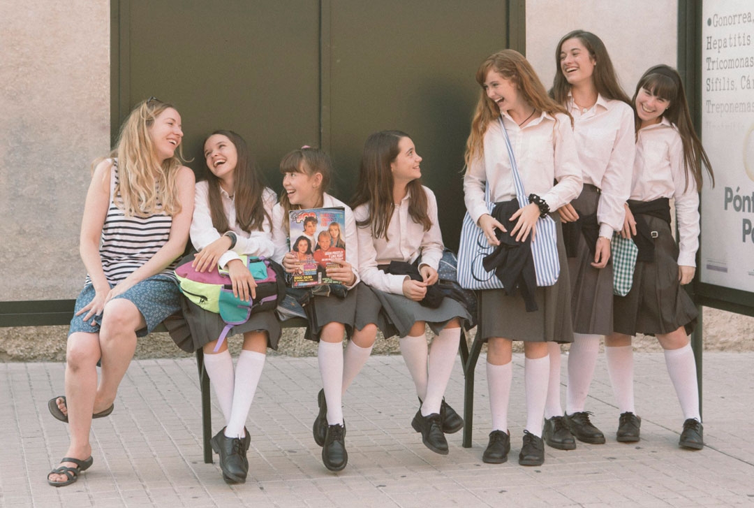 Pilar Palomero, on the left, won the Goya Award for Best Film for ‘Schoolgirls’ in 2021